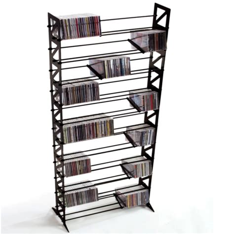 metal cd storage rack